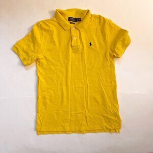 Polo Ralph Lauren Boys Yellow Polo Shirt, Size 14/16